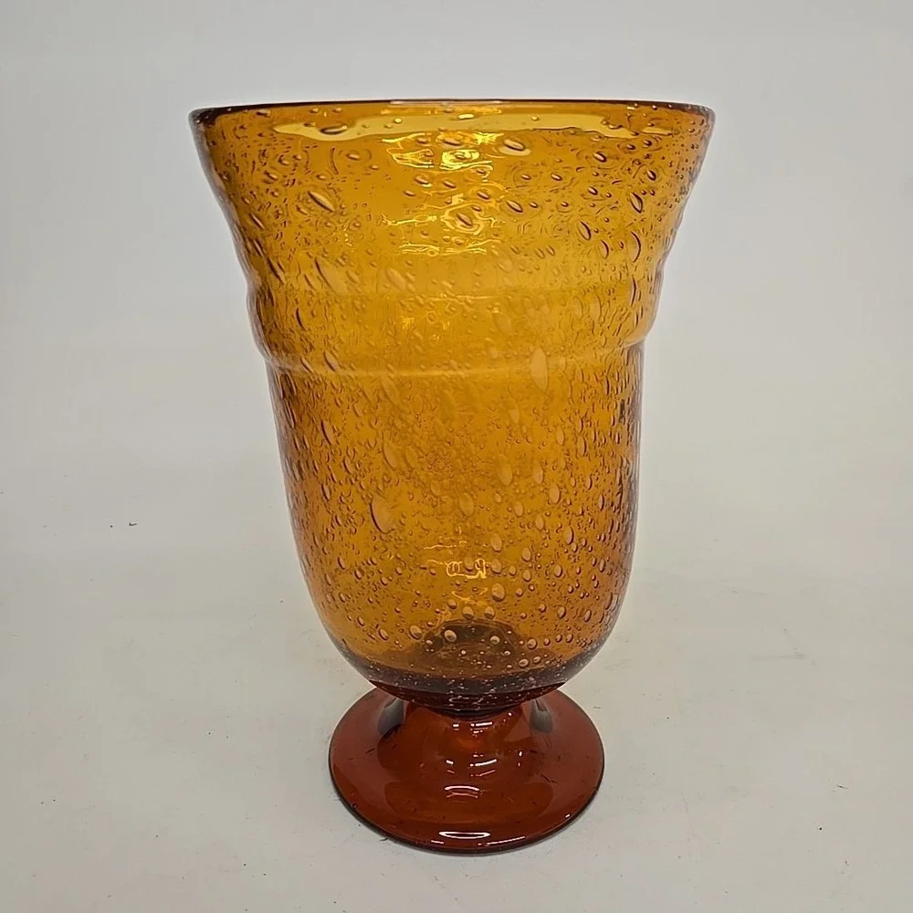 Honey Brown Blown‎ Glass Vase – 9.5